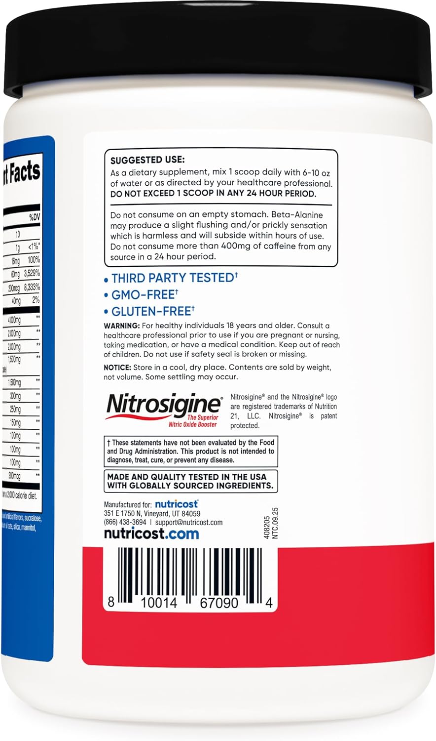 Nutricost Pre-entreno 1.1 lb – Fruit Punch