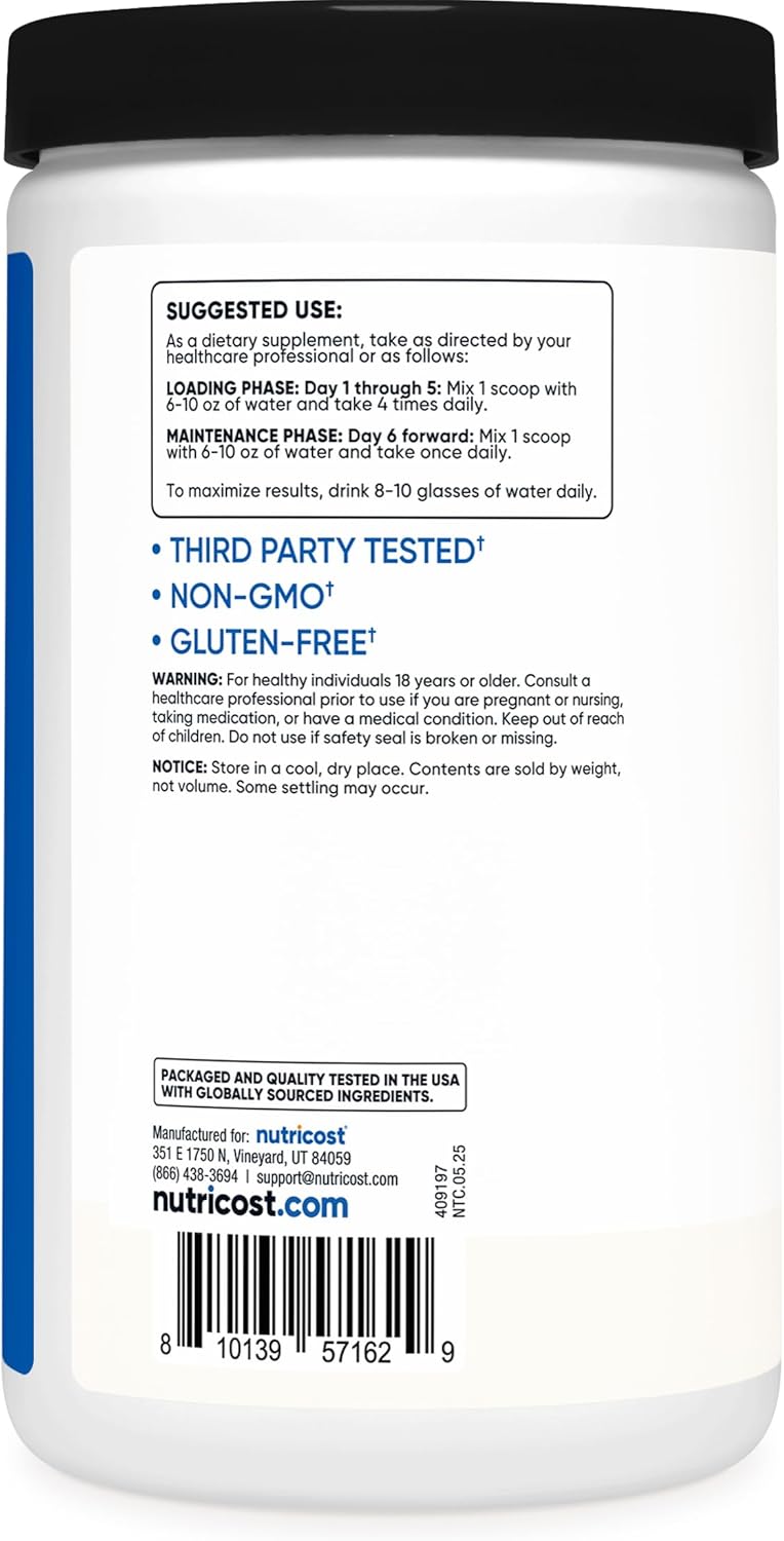 Nutricost Creatina 300 g – Sin sabor