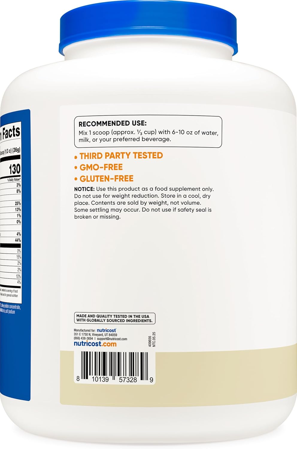 Nutricost Whey Protein 5 lb – Vainilla