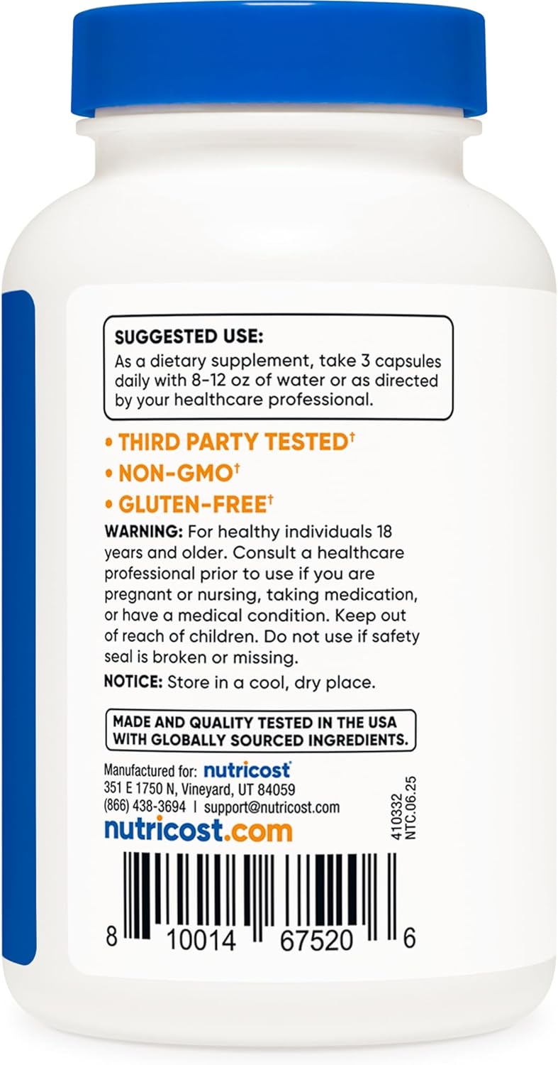 Nutricost Cúrcuma – 120 cápsulas