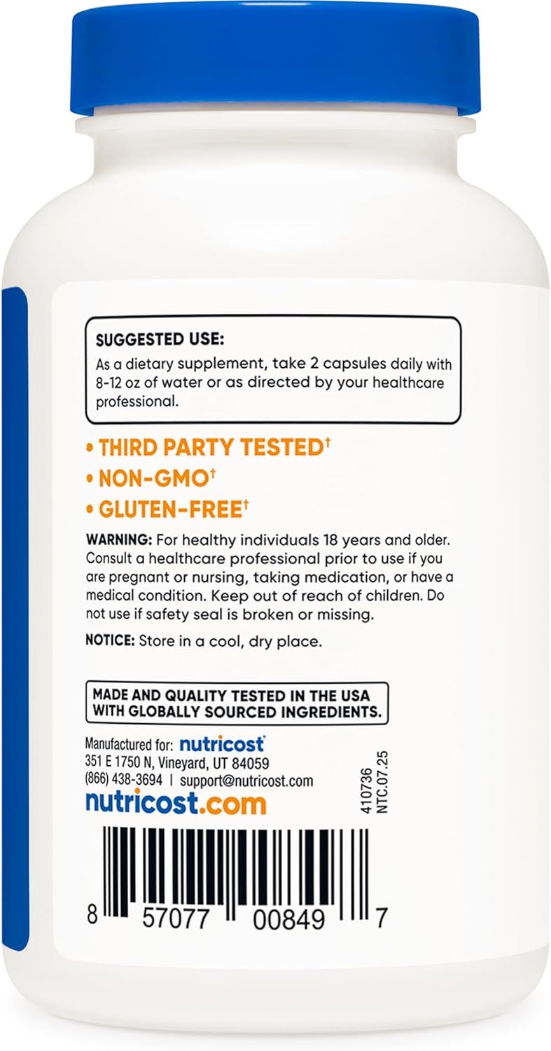 Nutricost L-Citrulina – 120 cápsulas