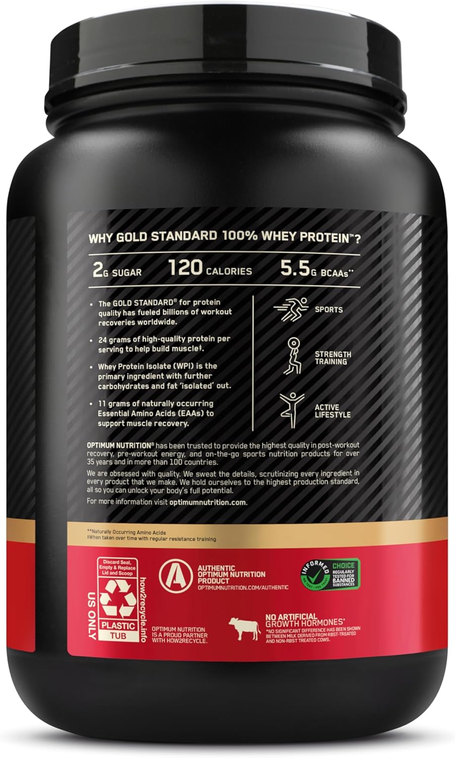 Optimum Nutrition Whey Protein 1.5 lb – Fresa