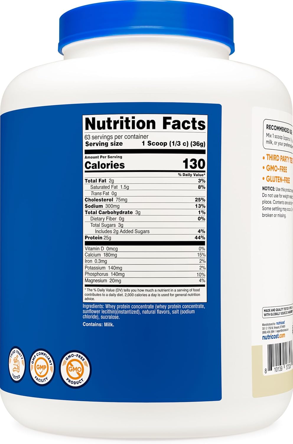 Nutricost Whey Protein 5 lb – Vainilla