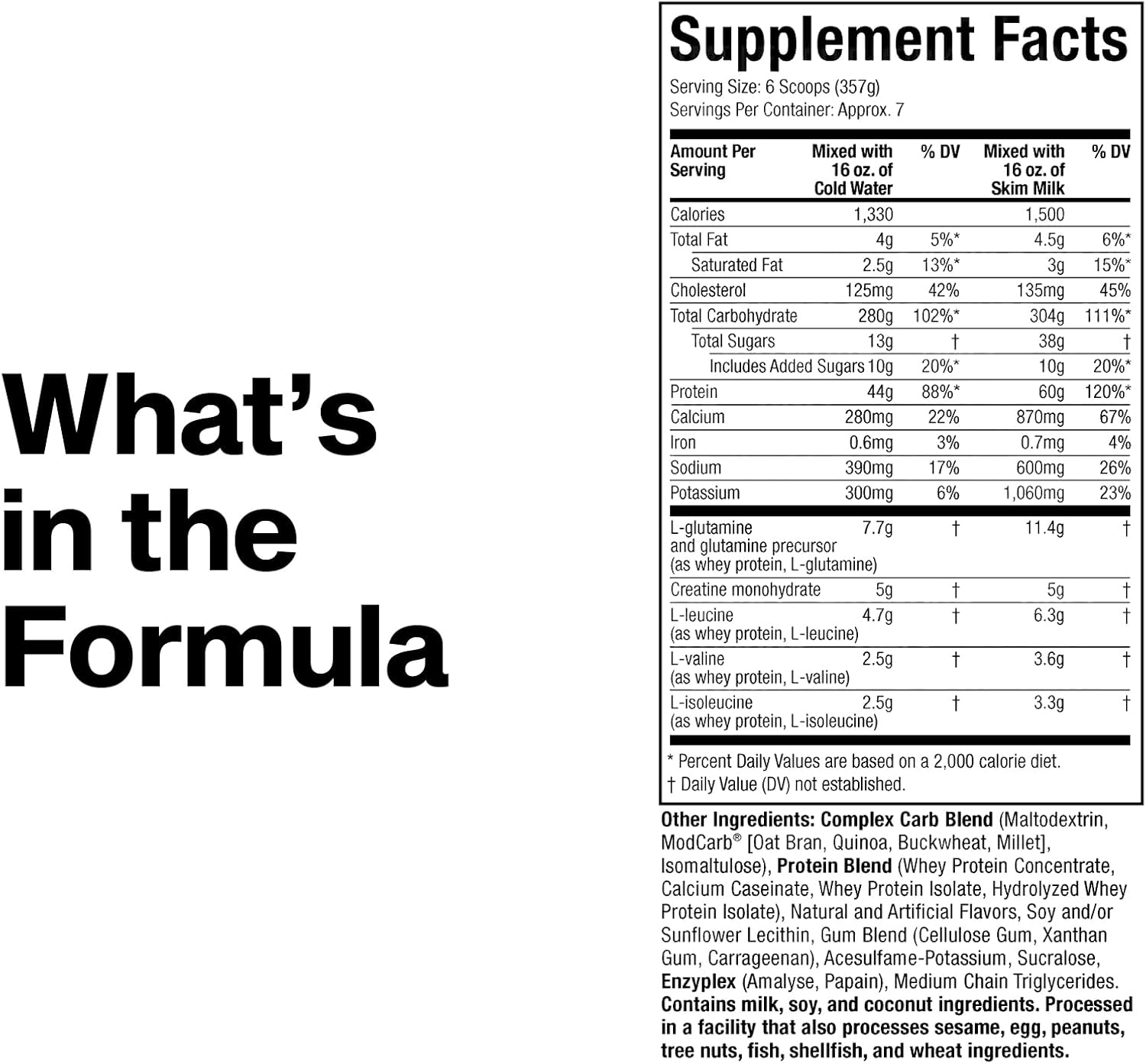 MuscleTech Mass Tech -Vainilla-4 libras