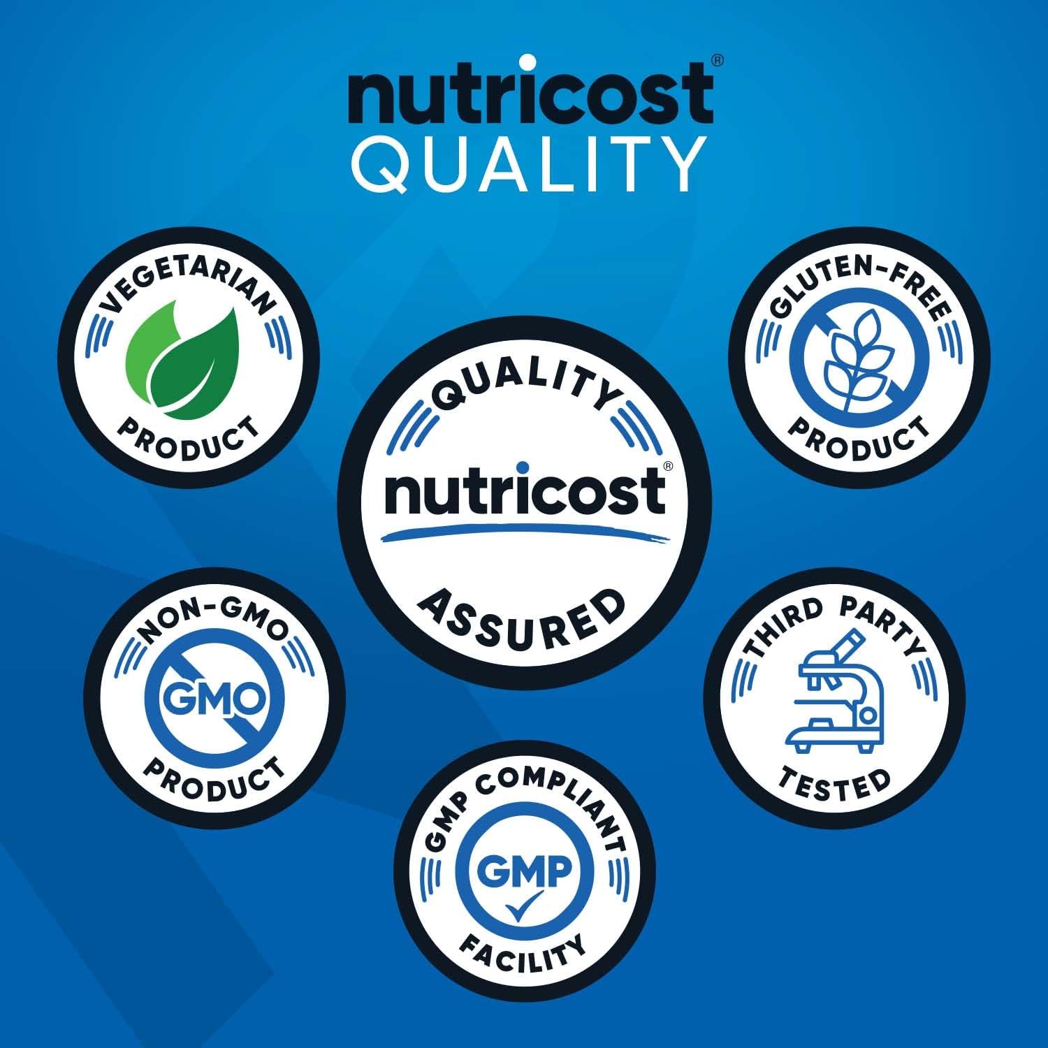 Nutricost-Pre-entreno sin cafeina- 1 Libra-Blue Raspberry