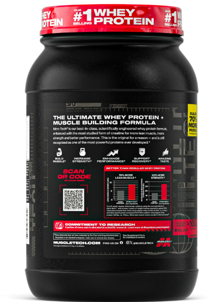 Muscletech Muscle Nitro-Tech 1.5 lb – Vainilla